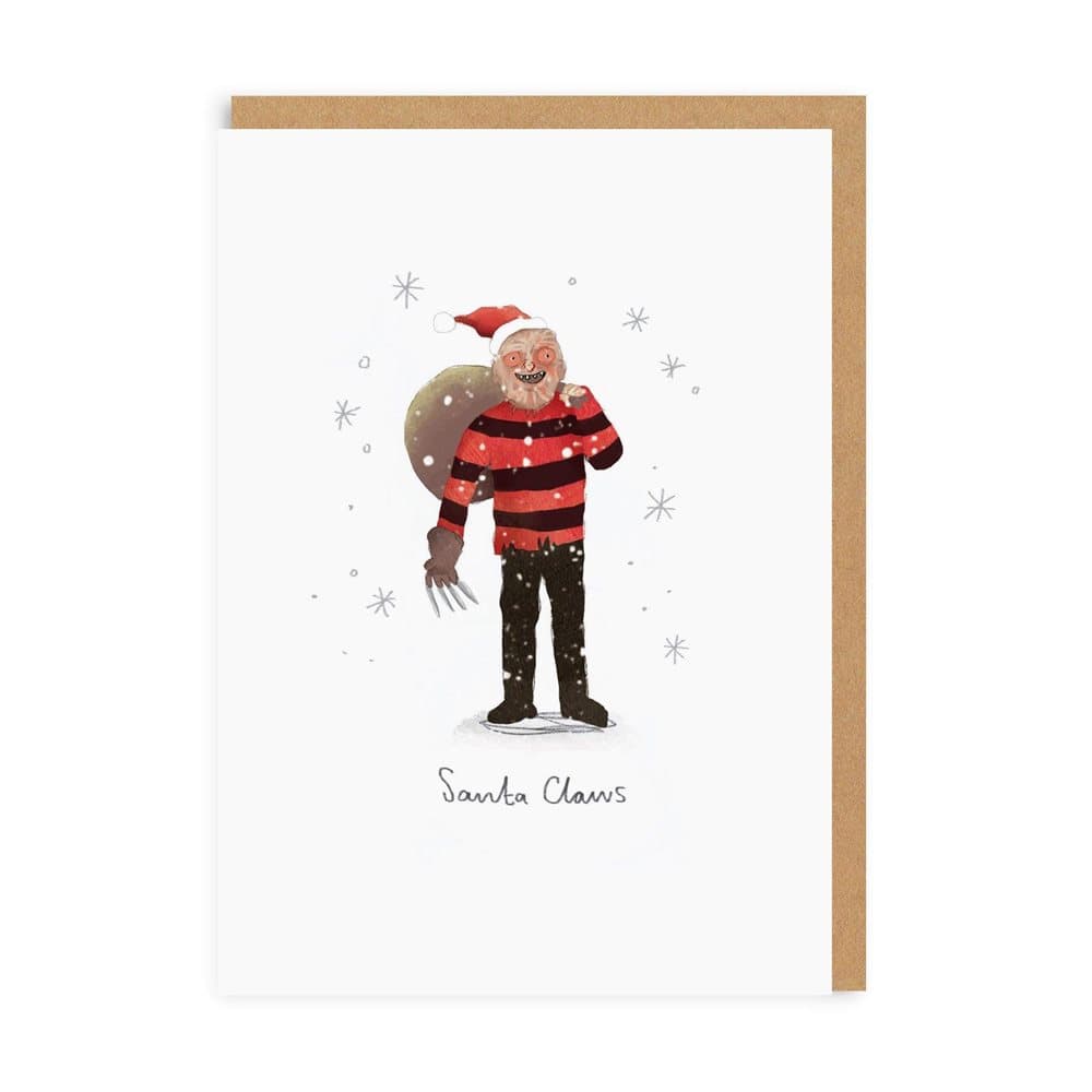 Ohh Deer Santa Claws Christmas Card