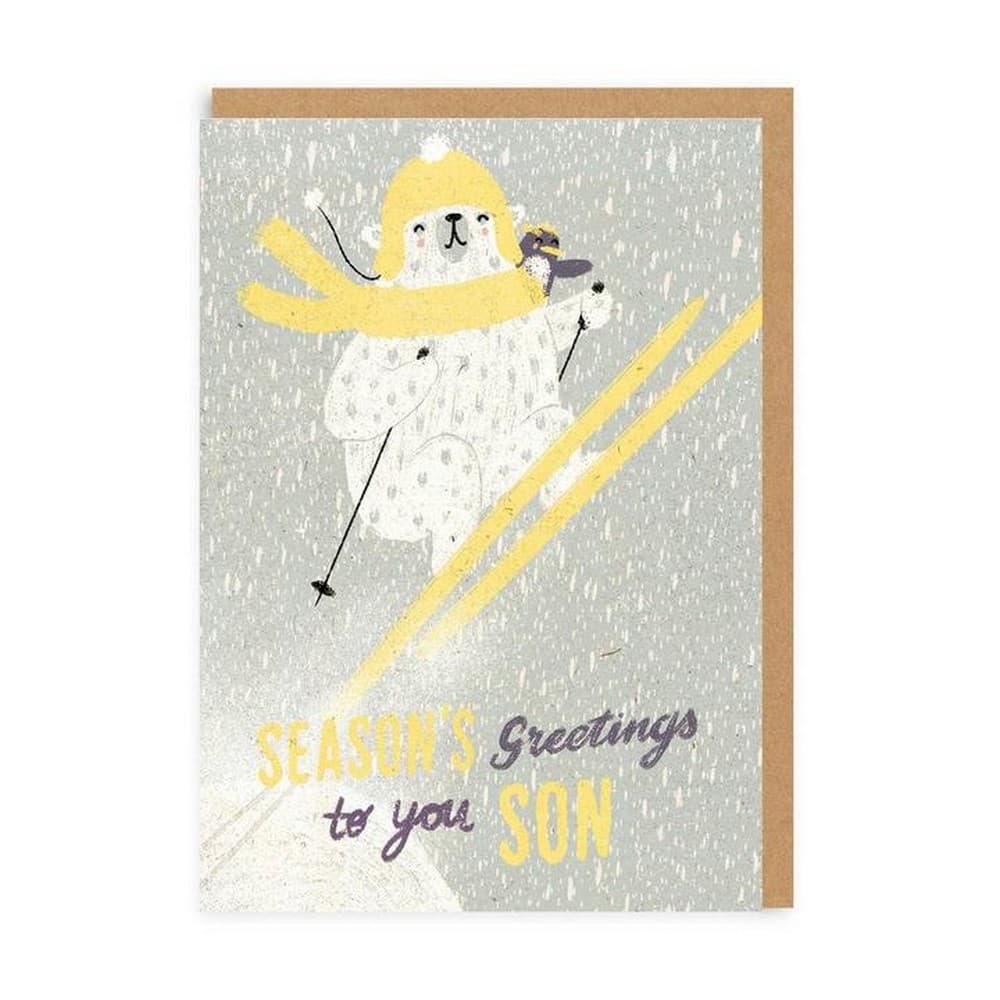 Ohh Deer Seasons Greetings Son Christmas Card
