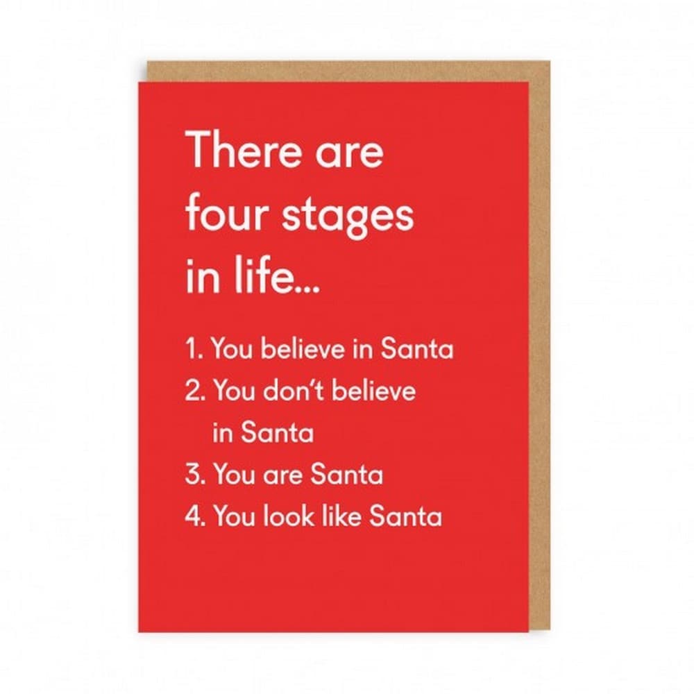 Ohh Deer Four Stages In Life Christmas Card