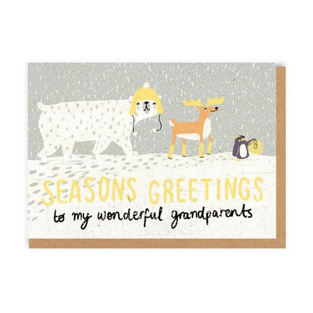 Ohh Deer Winter Wonderland Grandparents Christmas Card