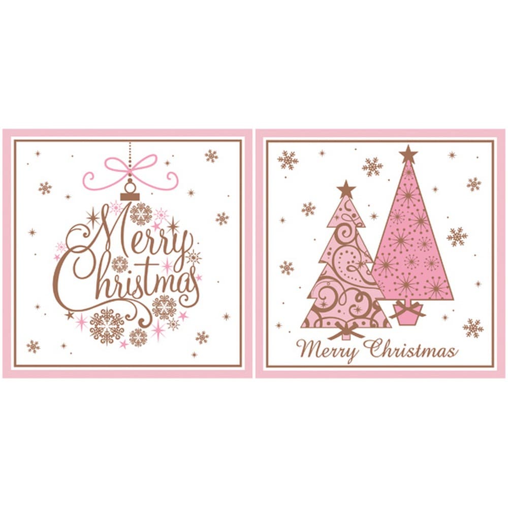 Eurowrap Trees and Bauble Christmas Cards (24 x Pack of 12)