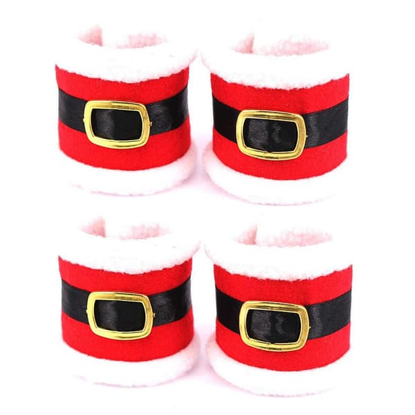 Servetthållare tomte / jul 4-pack