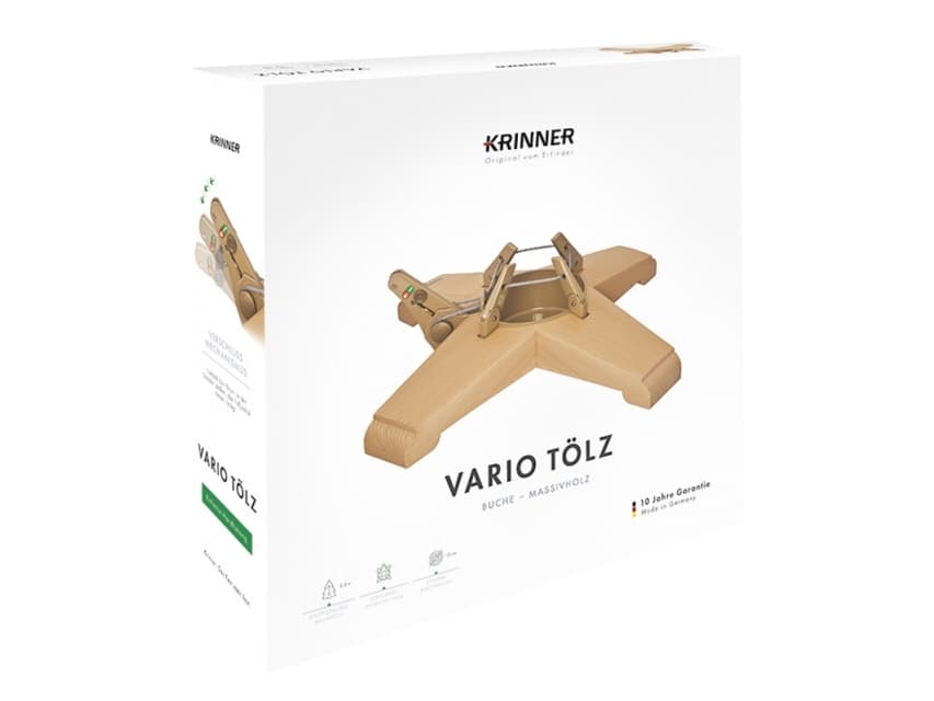 Krinner 95010 Vario Tölz Juletræsfod Træhøjde (max.) 2.5 m Enkeltsnorsteknik med fodstang Vandstandsvisning
