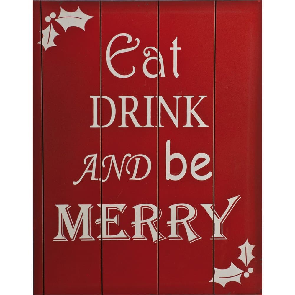 Christmas Shop Eat Drink And Be Merry Sign