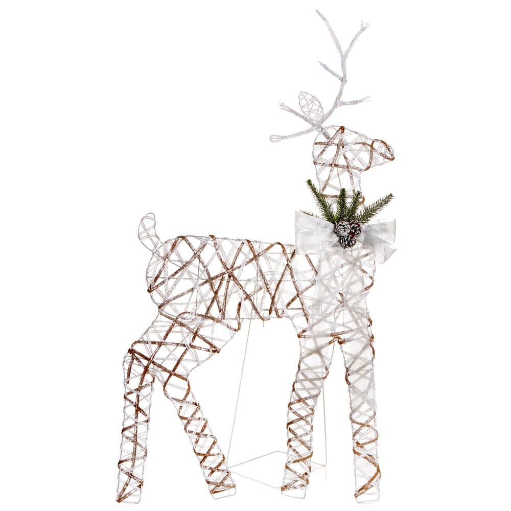 Christmas Shop Large Rattan Reindeer
