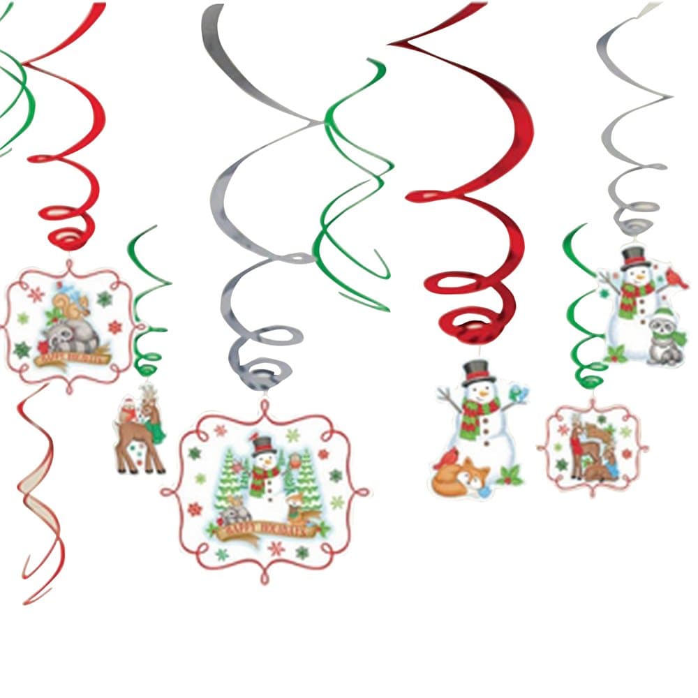 Amscan Winter Friends Swirls Christmas Decorations