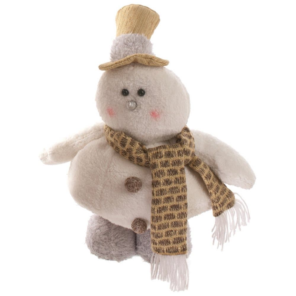 Christmas Shop Fat Santa/Snowman Plush Decoration