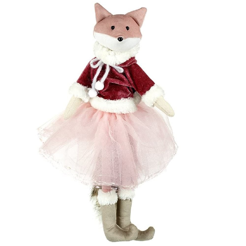 Christmas Standing Fox Decoration