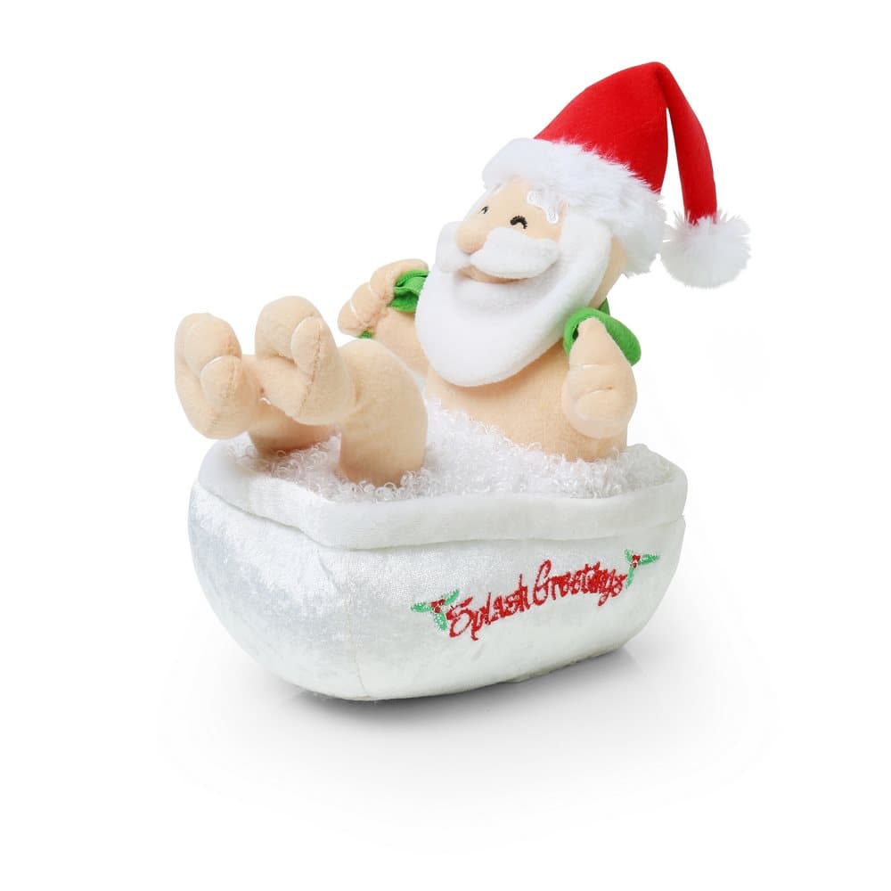 Christmas Shop Animated Singing Bathing Santa