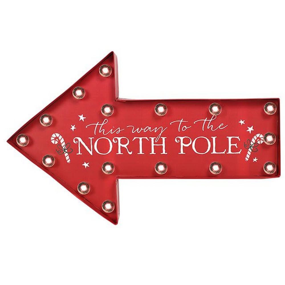 Something Different North Pole Light Up Sign