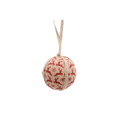 CGB Giftware Christmas Jute Reindeer Hanging Decoration