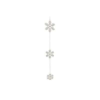CGB Giftware Christmas Triple Crystal Snowflake Hanging Decoration