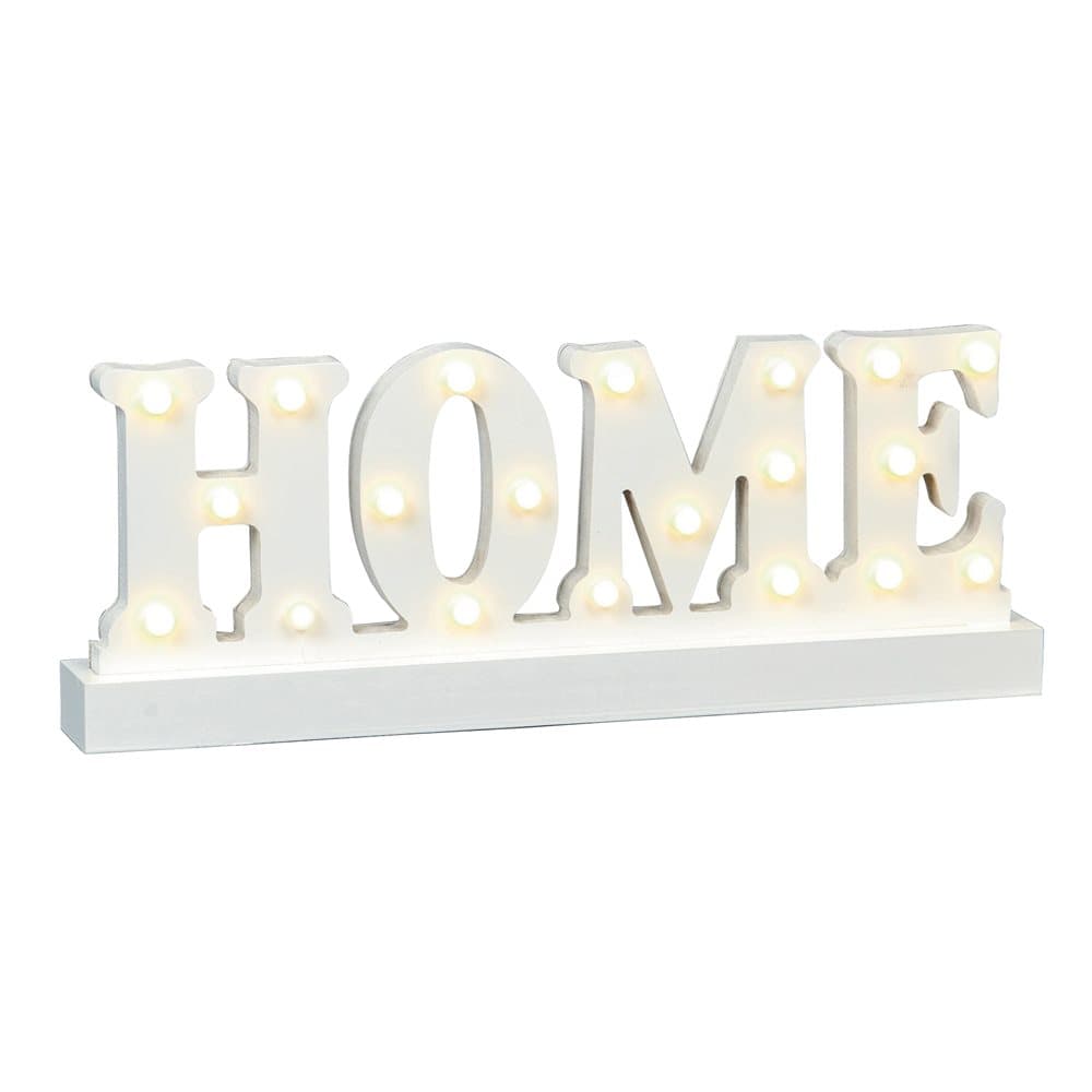 Christmas Shop Wooden Home/Love Lit Sign