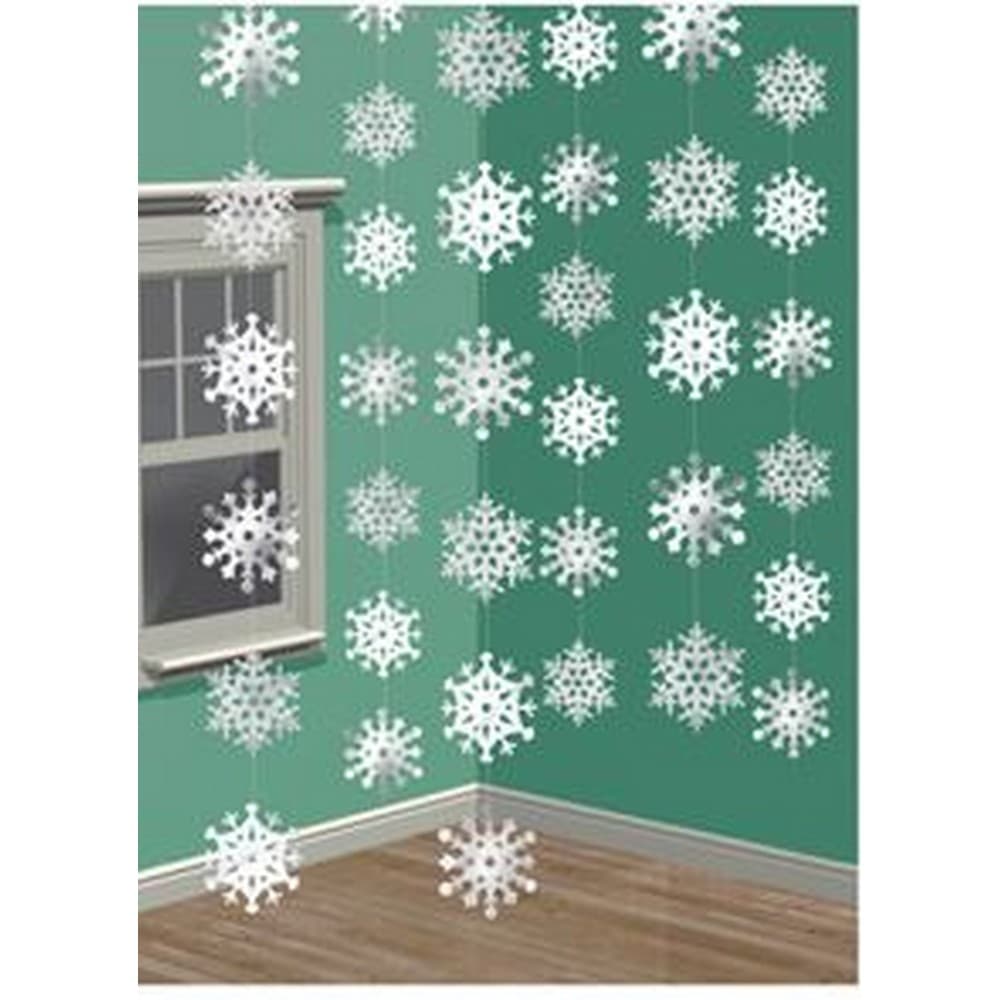 Amscan Hanging Snowflake Decorations (Pack of 6)