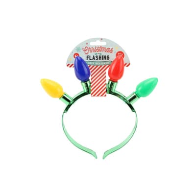 CGB Giftware Glädje till World Christmas Flashing Bulb Headband