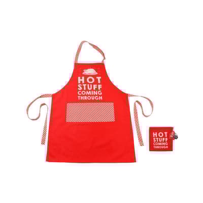 CGB Giftware Joy to the World Hot Stuff Christmas Apron
