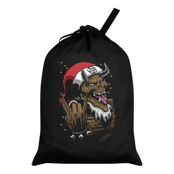 Grindstore Satan Rocks sort julemandssæk Black One Size