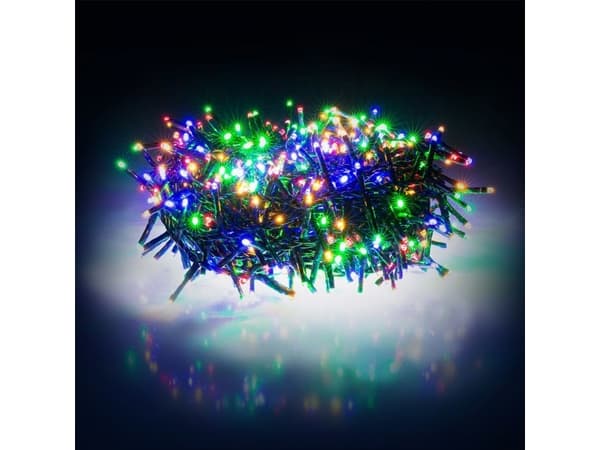 Retlux julgransbelysning 600 LED färgad