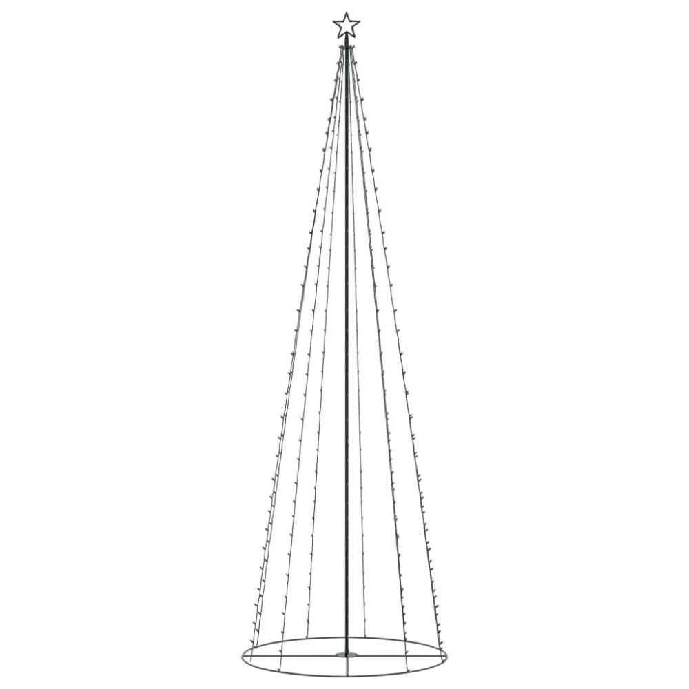 vidaXL kegleformet juletræ 330 LED'er 100x300 cm varm hvid