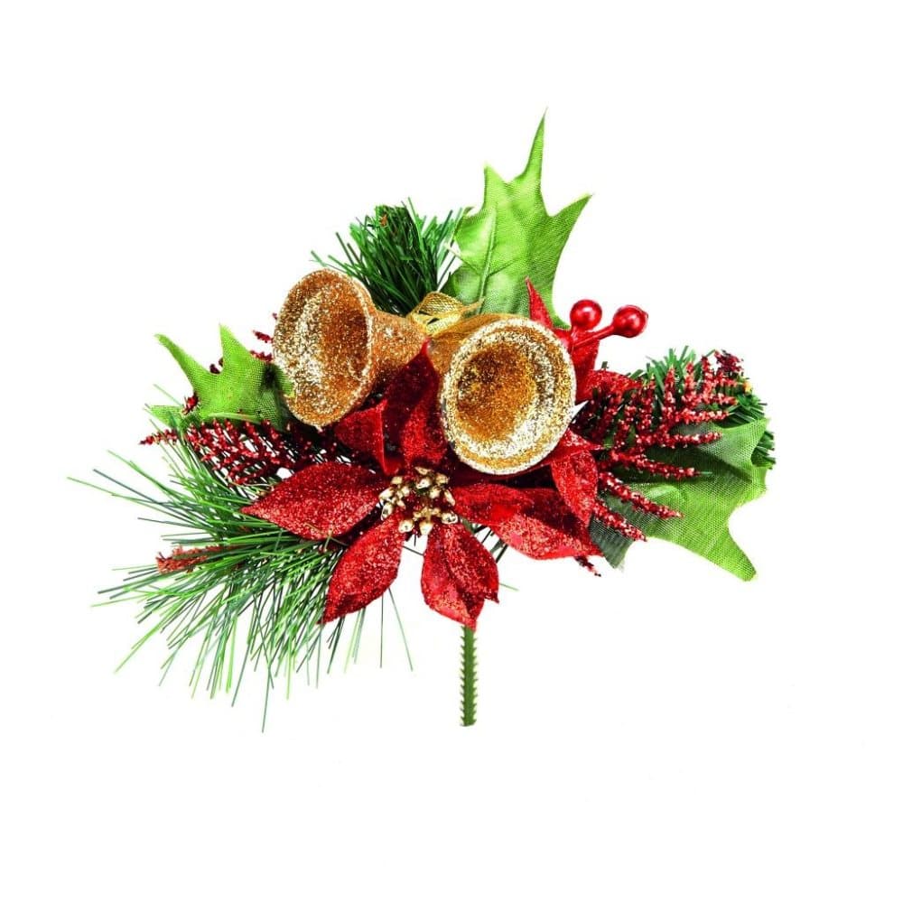 Premier Poinsettia Pick Christmas Decoration