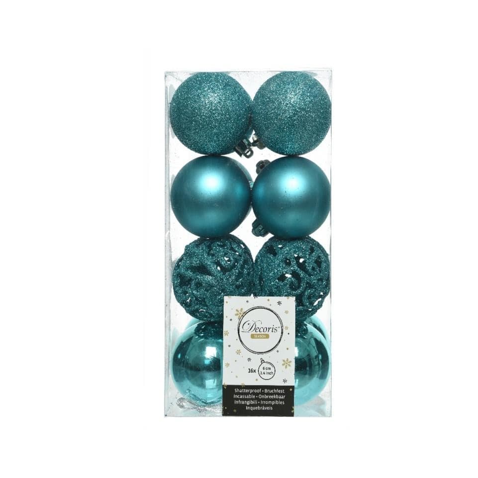 Kaemingk Shatterproof Baubles (Pack Of 16)