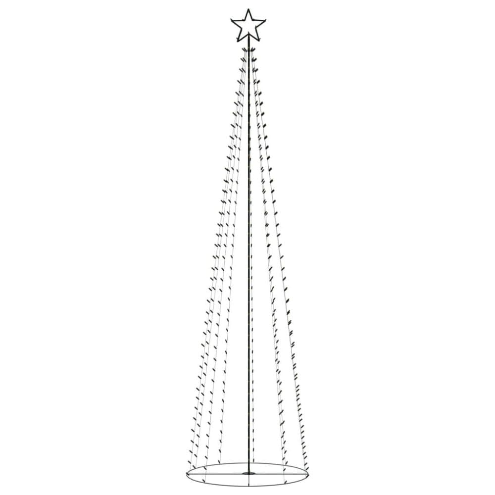 vidaXL kegleformet juletræ 400 LED'er 100x360 cm varm hvid