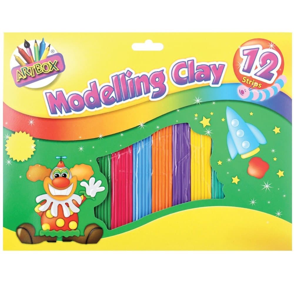 ArtBox Colourful Modelling Clay (12 Strips)