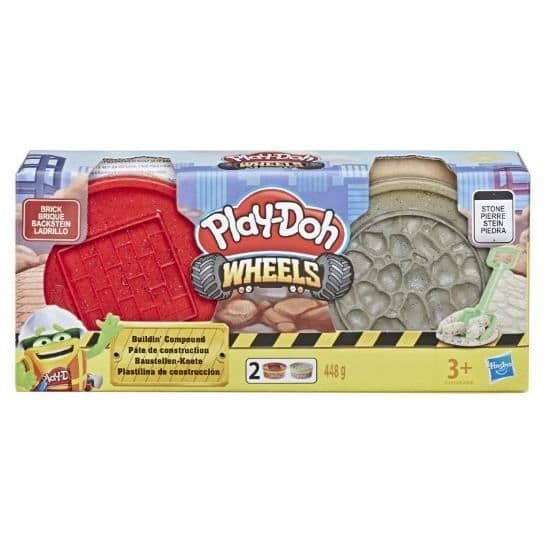 PLAY-DOH-hjul - byggepasta - mursten og sten