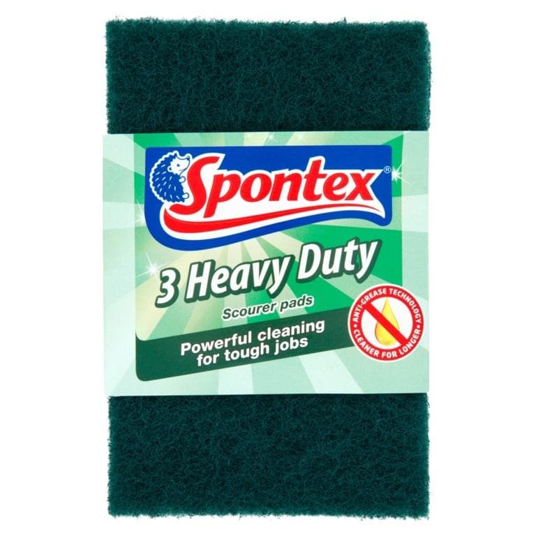 Spontex Heavy Duty Scourer Pads (Pack Of 3)