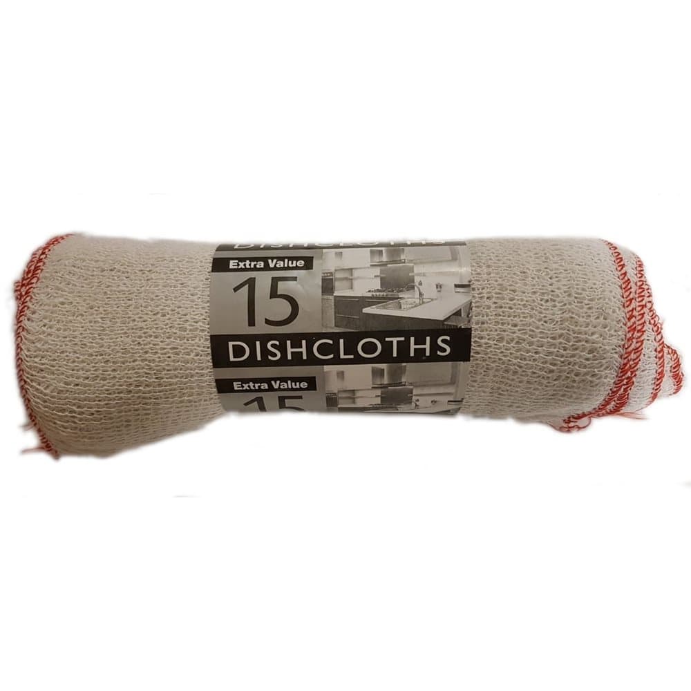 Generic Dish Cloths (Roll of 15)