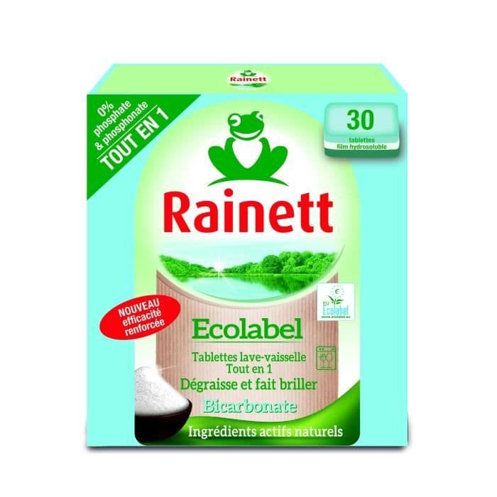 Rainett Machine hyllor Miljömärket All-in-1 Bicarbonate Diskmaskin x30