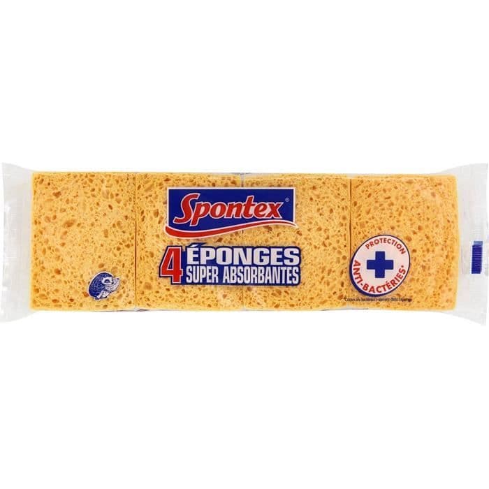 SPONTEX Superabsorberande svampar - Set med 4