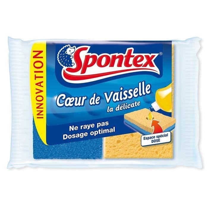SPONTEX Heart of Crockery the Delicate Sponge 2 Pieces
