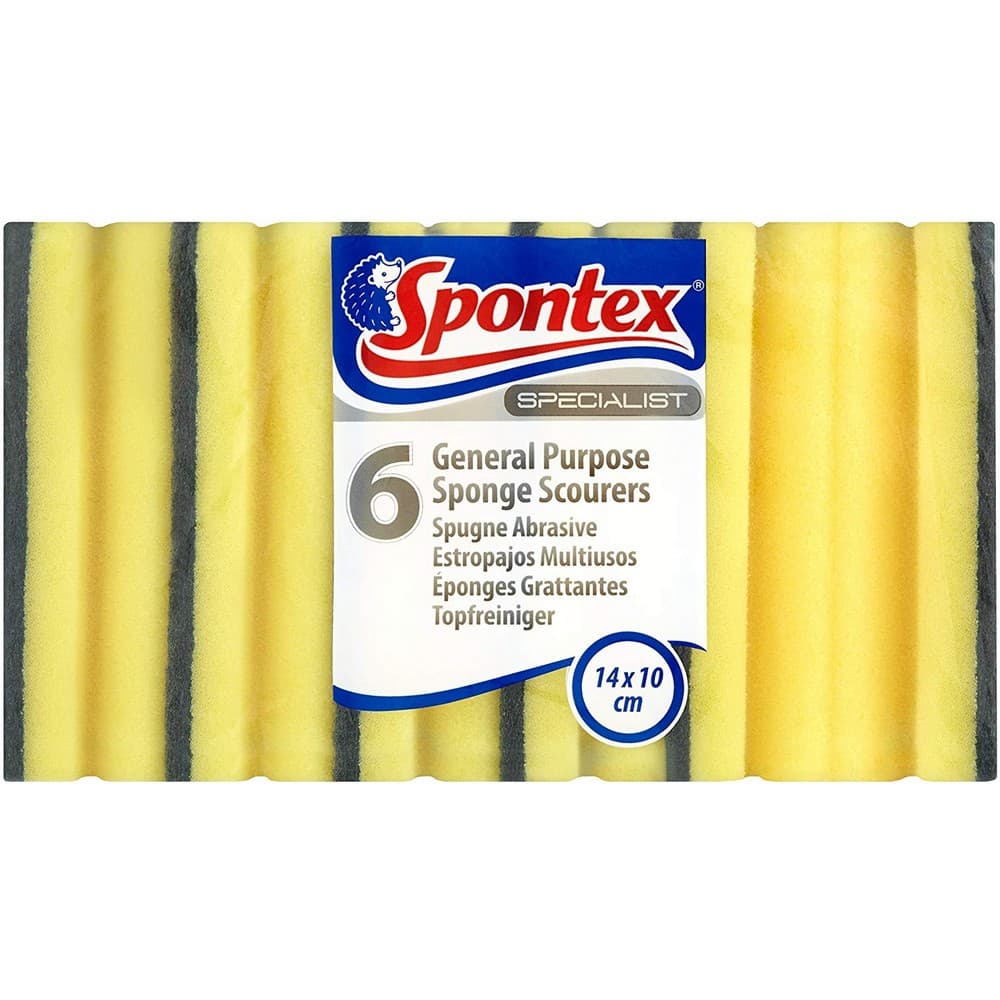 Spontex Specialist General Purpose Sponge Scourers (Pack of 6)