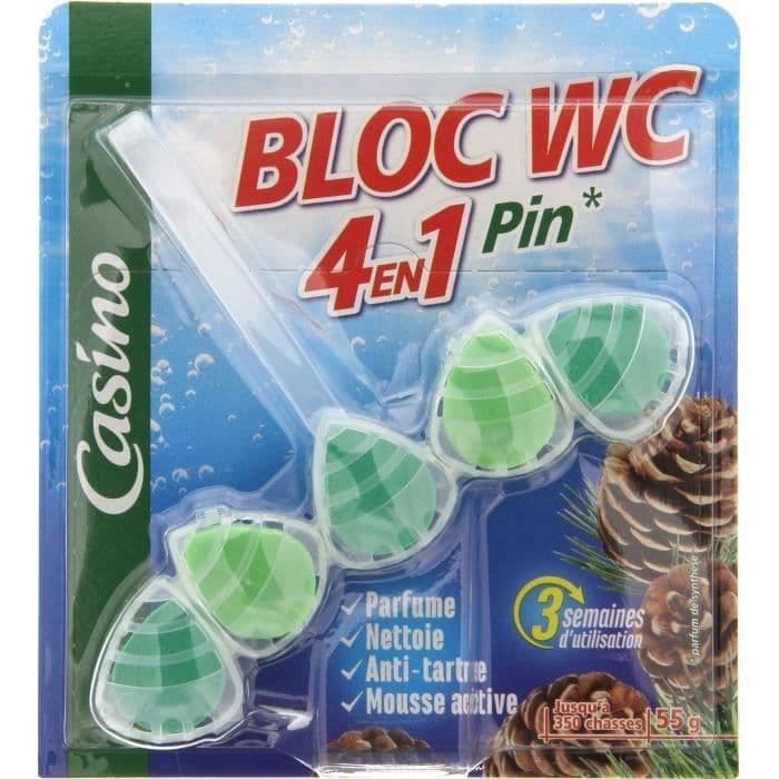 Toiletblok 4 i 1 pin - 55 g