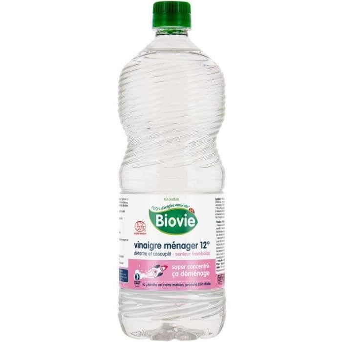 BIOVIE Husholdningseddike 12 ° - Hindbærduft - 1 liter