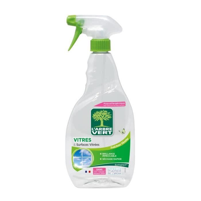 L'Arbre Vert Spray Rengøringsglasoverflader - Mint - 740 ml