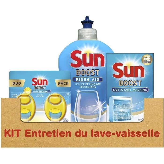 SUN Vedligeholdelsessæt til opvaskemaskine med flydende deodorant Skyl og maskinrenser - 600 g - 0,600 kg