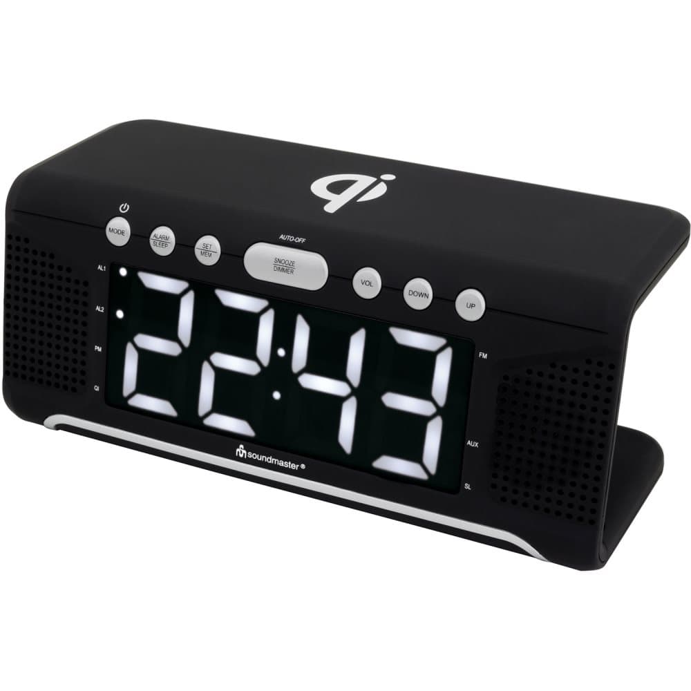 Soundmaster Klockradio med Qi-laddning