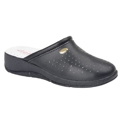 Dek Womens/Ladies Coated Leather Clogs