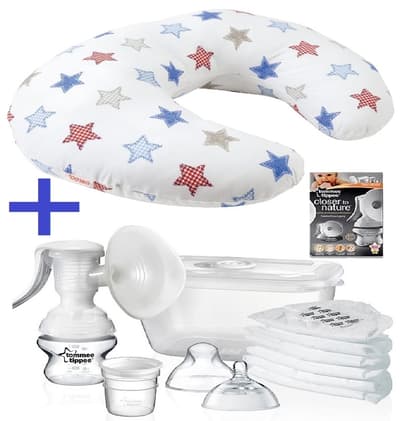 TOMMEE TIPPEE - Bröstpump och BAROO - Amningskudde