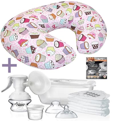 TOMMEE TIPPEE - Bröstpump och CUDDLES - Amningskudde