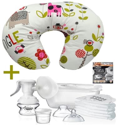 TOMMEE TIPPEE - Bröstpump och CUDDLES - Amningskudde