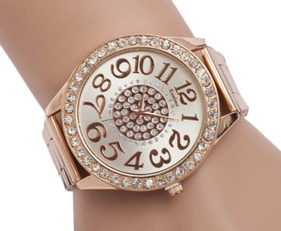 DamKlocka Modeklocka Bling Stål