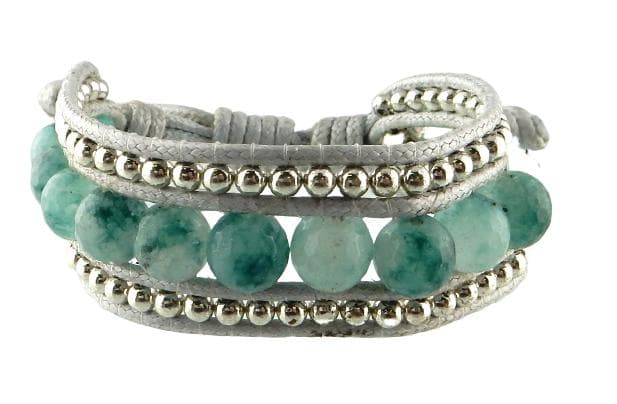 VÅGA Armband | Grönsten