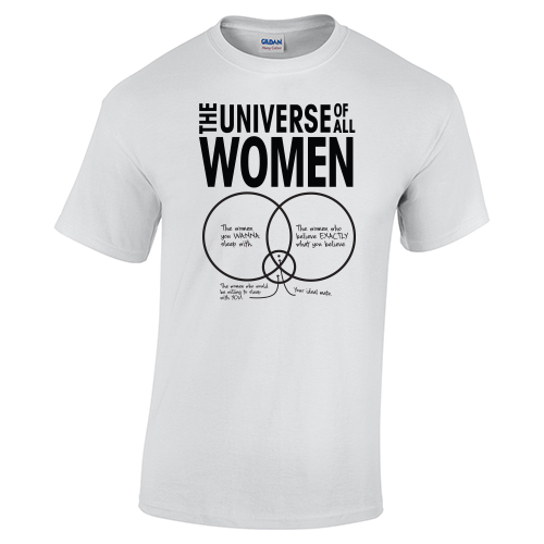 BIG BANG THEORY UNIVERSE OF THE ALL WOMAN T SHIRT Small Baseball herre t skjorter, sammenlign priser og kjøp på nett