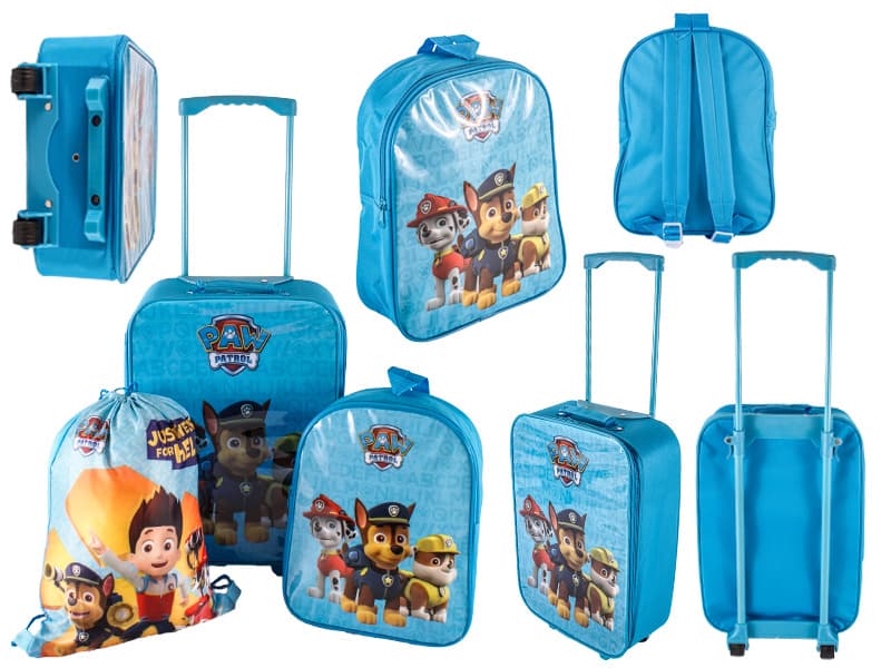 Paw Patrol 3Delar set - Dragväska Ryggväska Simväska