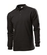 Stedman Polo Long Sleeve Men Black