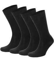 Topeco 4-pack Men Socks Plain Black