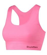 Stay In Place Rib Seamless Bra Lightpink